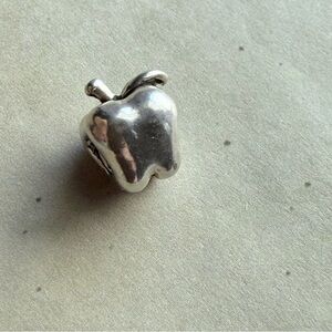🍎 Sterling Silver Apple Charm Bead – 3g – Fits Most European Charm Bracelets